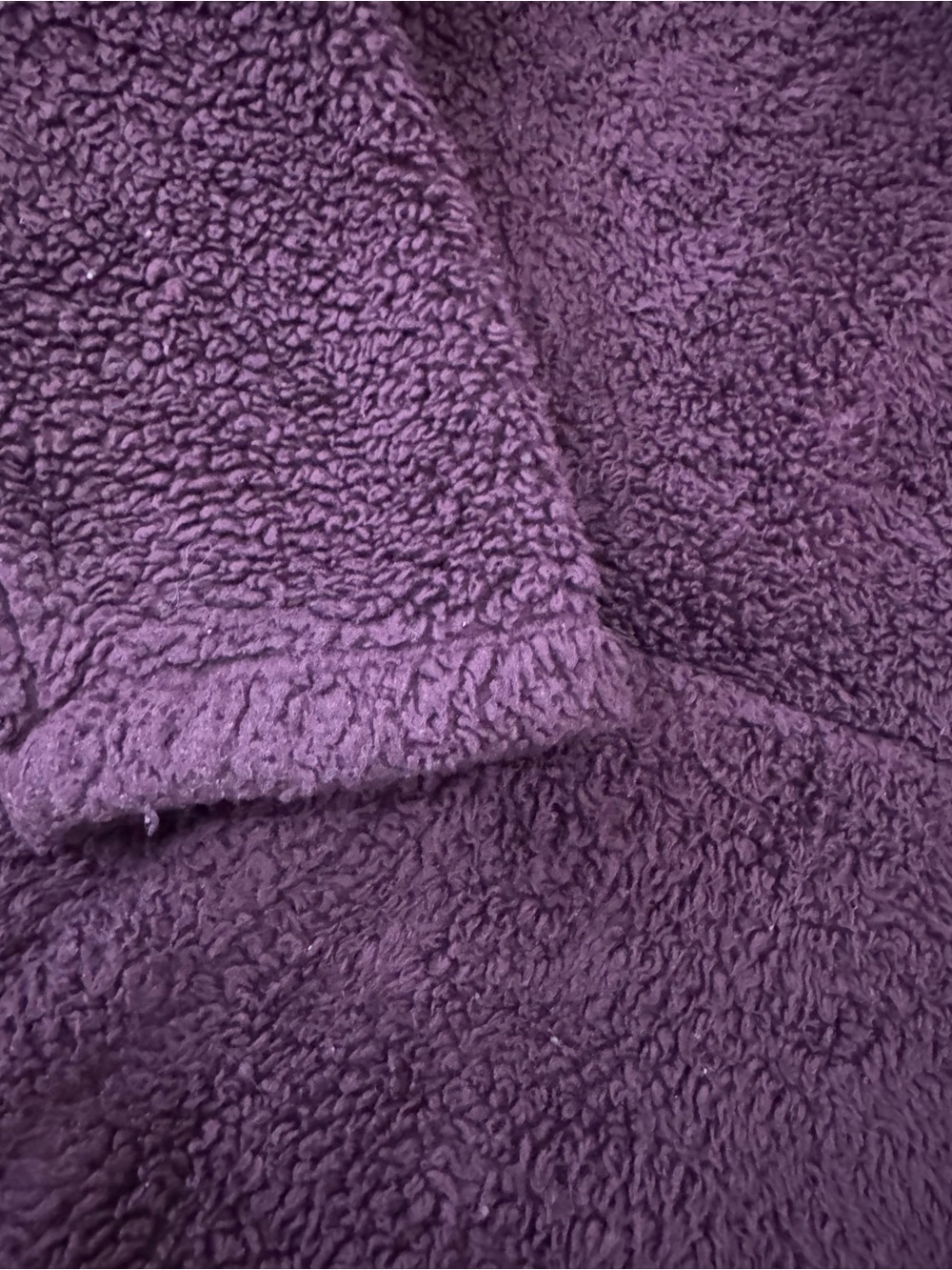 PINK Victoria's Secret Plush Sherpa Zip Hoodie - Plum - Picture 4 of 7